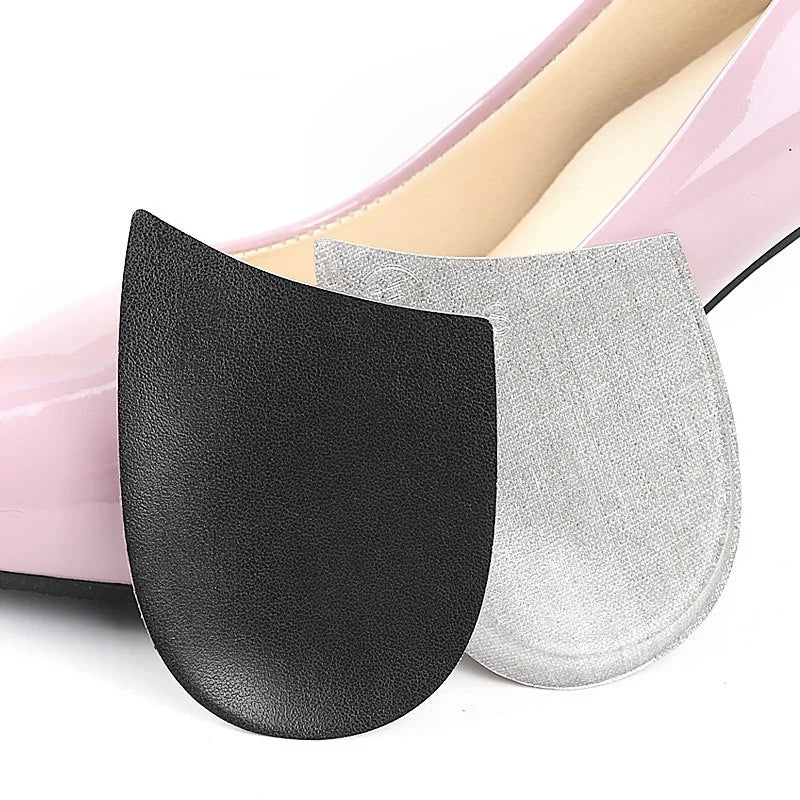 Heel Pad For Men Women Leather O-shaped Orthopedic Insoles
