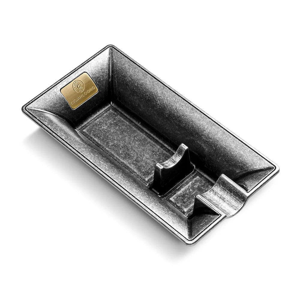 Cigar Ashtray Luxury Retro Large Caliber Holder Ash Tray Cigarette Tobacco Home Office Decoration Portable Single Slot CKA-1001
