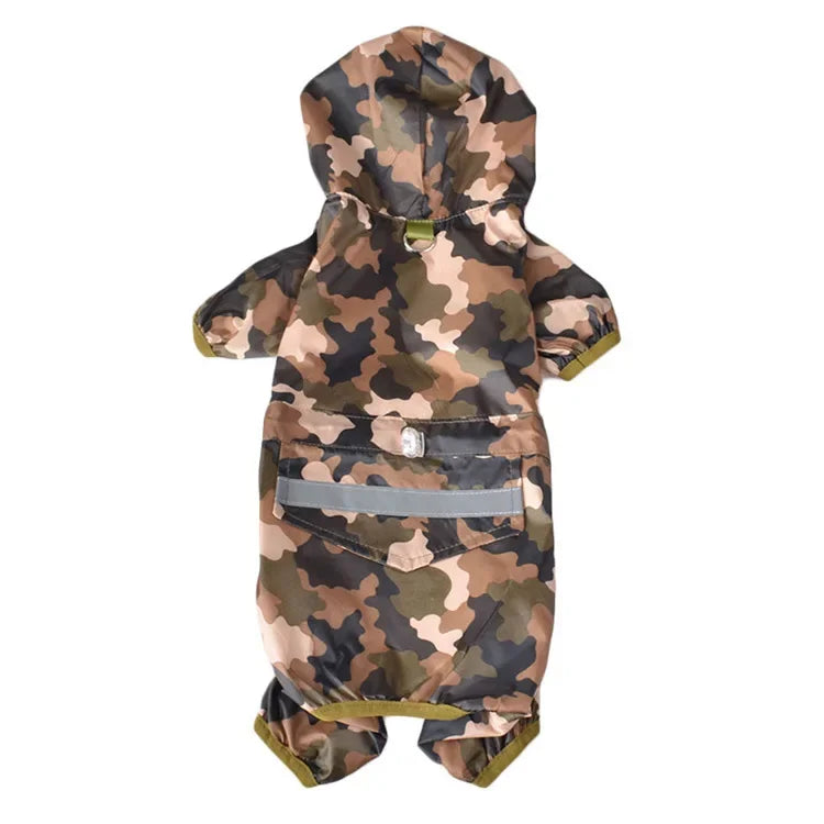 Pet Dog Raincoat Hooded Jumpsuit Waterproof Pet Dog Clothes Puppy Small Dog Rain Coat Jacket Raincoat For Dogs ção com capuz