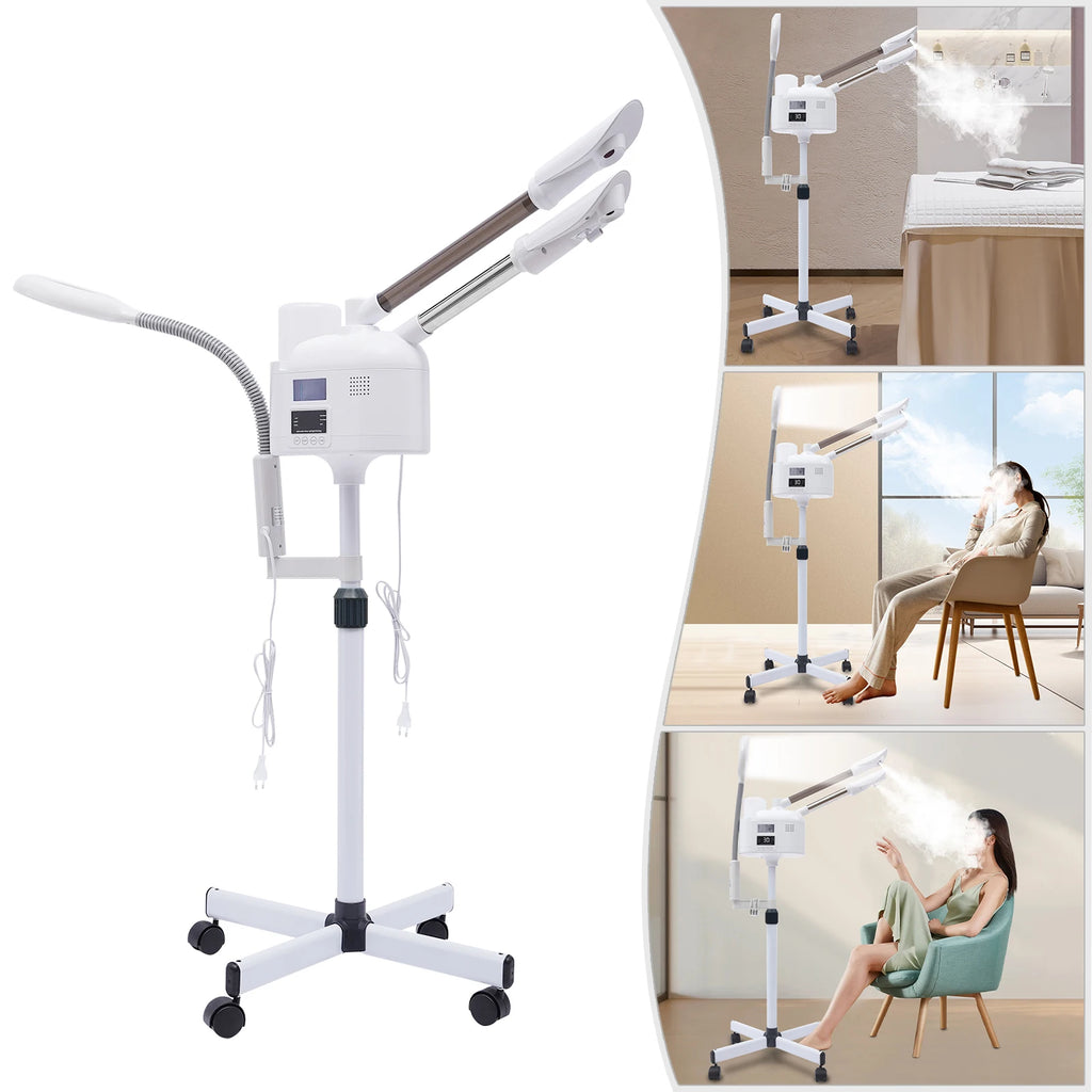 3-In-1 Facial Steamer Beautician Steamer Deep Cleaning W/Hot and