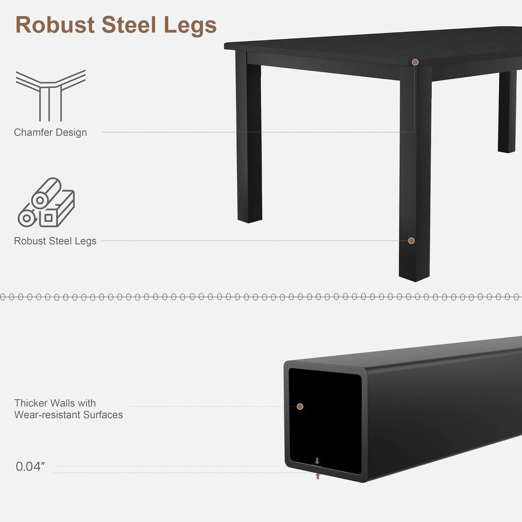 Industrial Dining Table For 4-10