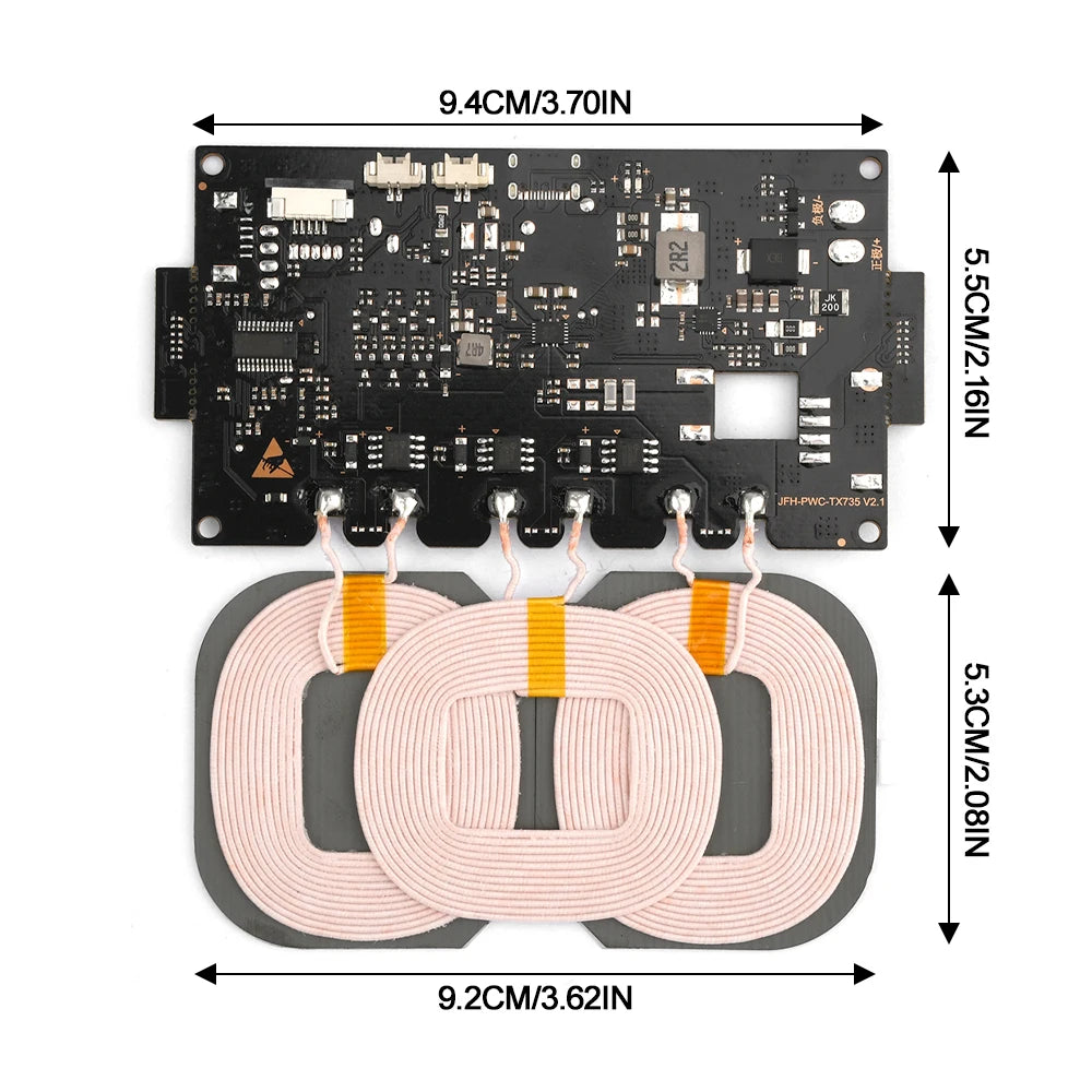 Type C High-power Wireless Charging Module DIY Vehicle Outdoor Power Supply 20W Fast Charging Input 9-32V Wireless Charger Parts