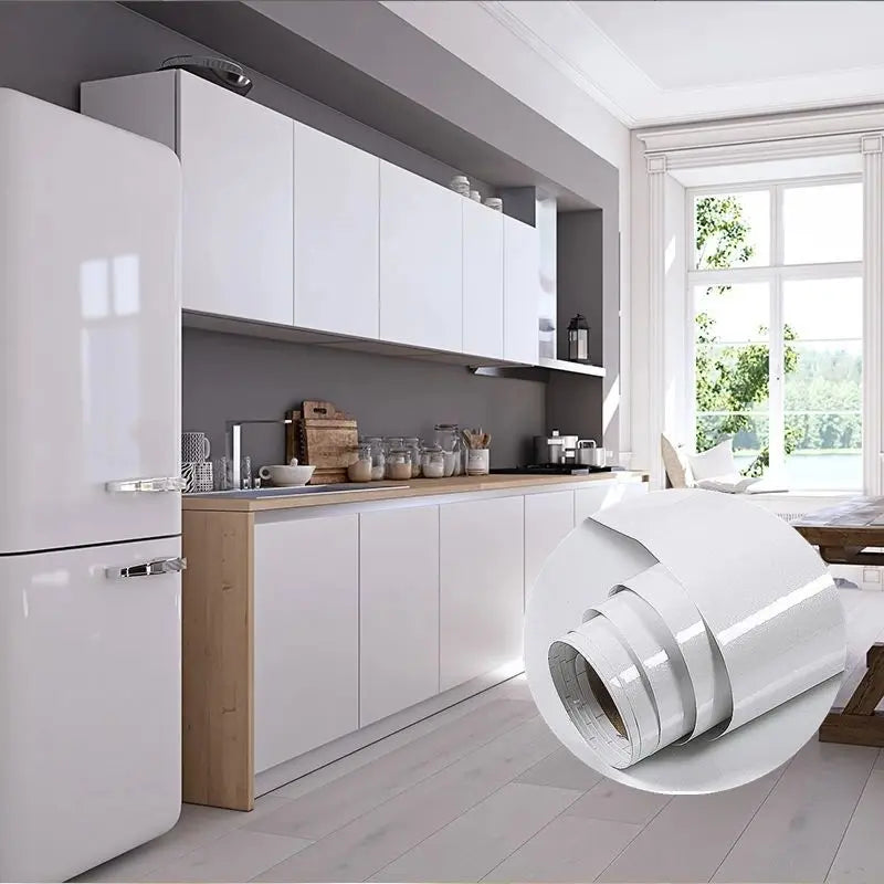 PVC DIY Waterproof Oil-proof Wall Stickers Self-Adhesive Marble Wallpaper Cabinets Countertop Bathroom Desktop Renovation Films