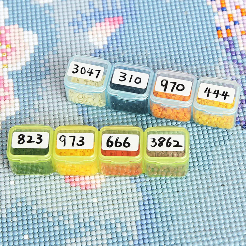 Diamond Painting Tools round label stickers for Diamond painting Storage Box Accessory Tools 15mm size