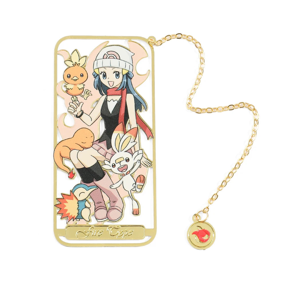Cute Anime Pet Genie Book Mark Girl Fan Collection Metal Bookmarks Gift for Book Lover, Girl Book Accessories Reading Marker
