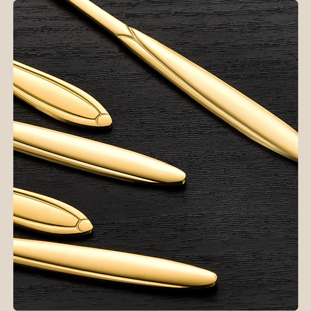 Flower Shape Coffee Spoon Gold Stainless Steel Dessert Spoon Ice Cream Scoop Tableware Kitchen Accessories