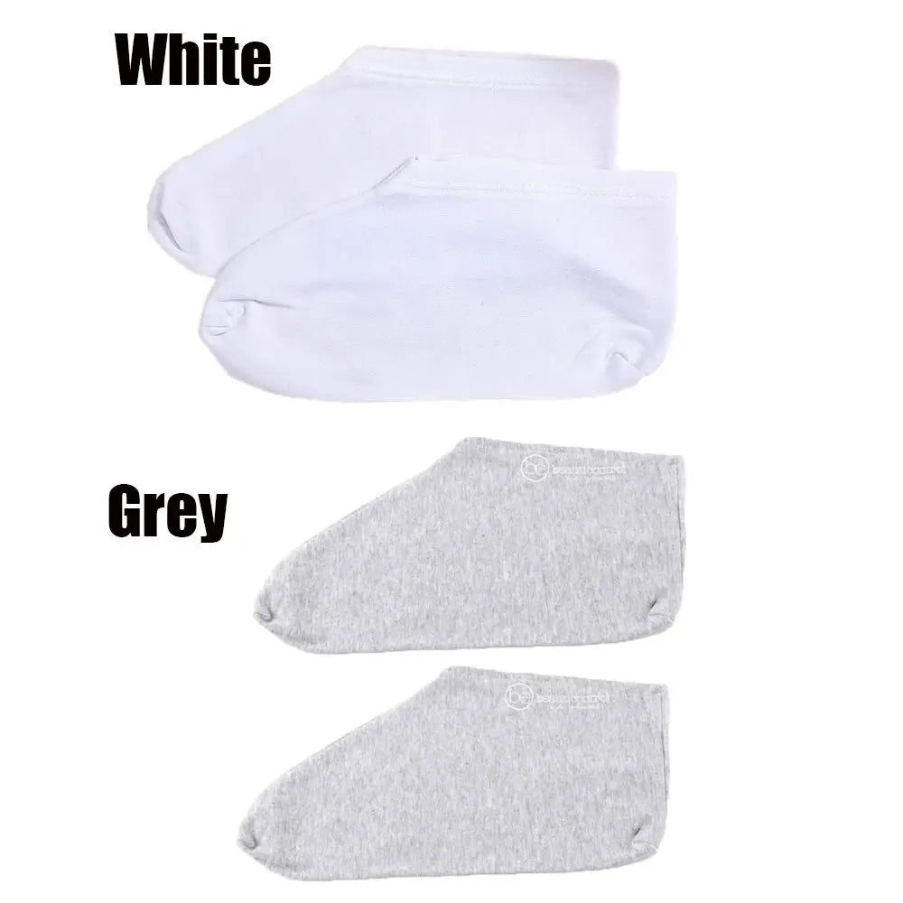 Rough Skin Sleep Socks Soft for Skin Care White Grey Spa Socks Moisturizing Socks Overnight Moisture