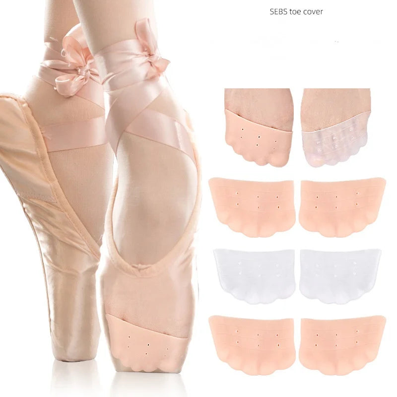 Toe toe guards, ballet shoes, toe sports anti-friction toe pads, soft high-elasticity toe forefoot half size pads