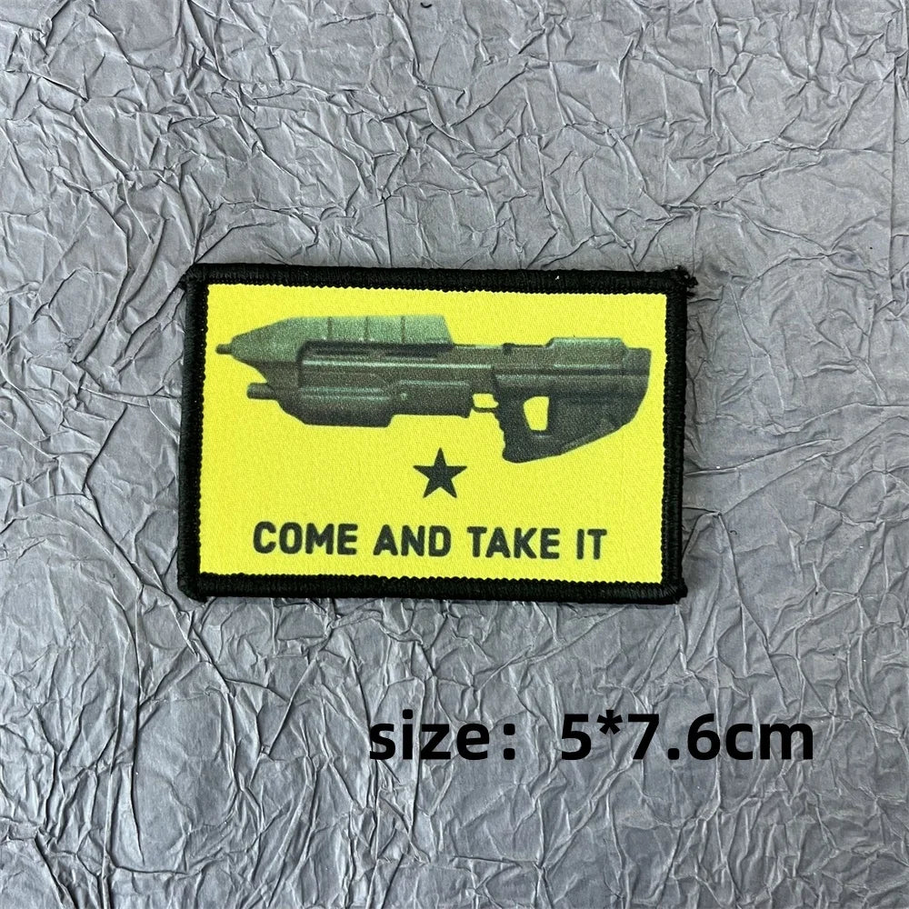 Funny Patch on Clothes Printing Stickers Tactical Equipment Military Accessory Hook and Loop Patches Backpack Appliques
