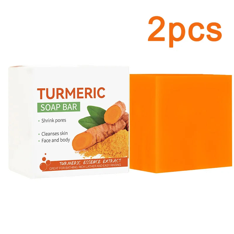 Hand Made Turmeric Soap Body Cleaning Lightening Dark Underarm Leg