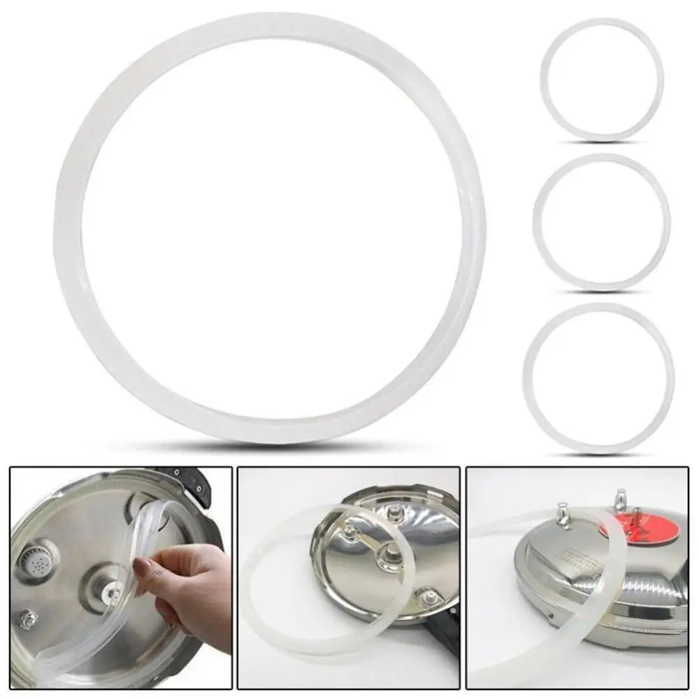20-32cm Pressure Cooker Seal Ring Rubber Replacement Silicone Clear Gasket Kitchen Tool Heat Resistant