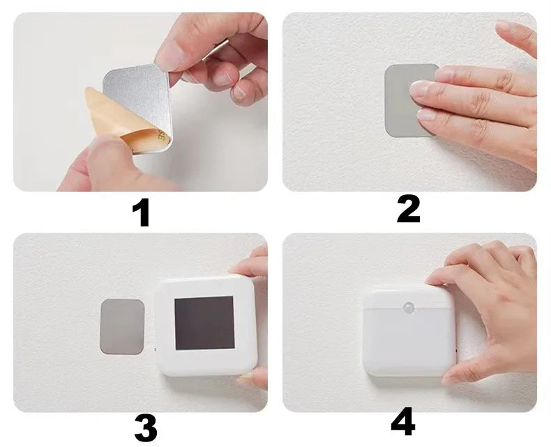 Motion Sensor Led Light Usb Charging Square Lamp for Bedroom Kitchen Stair Hallway Wardrobe Cupboard Lighting Led Light