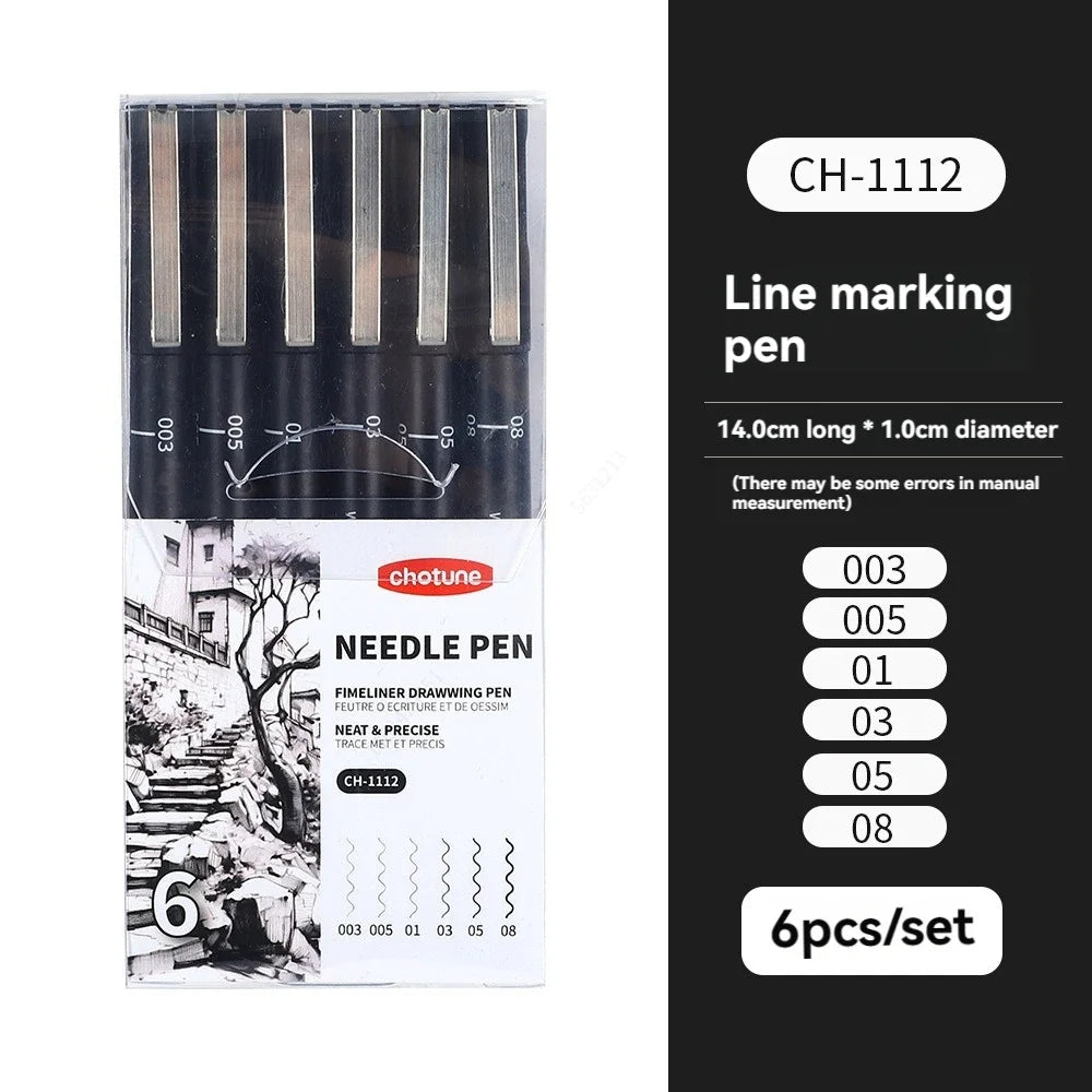 Fine Point Micro Pen Set, 15 Sizes
