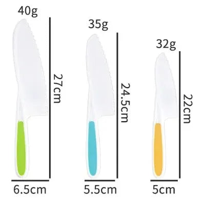 Kids Cooking Cutter Set Kids Knife Toddler Cutter Plastic Cake Fruit Knives Children DIY Peeler Tools Kitchen Accessories