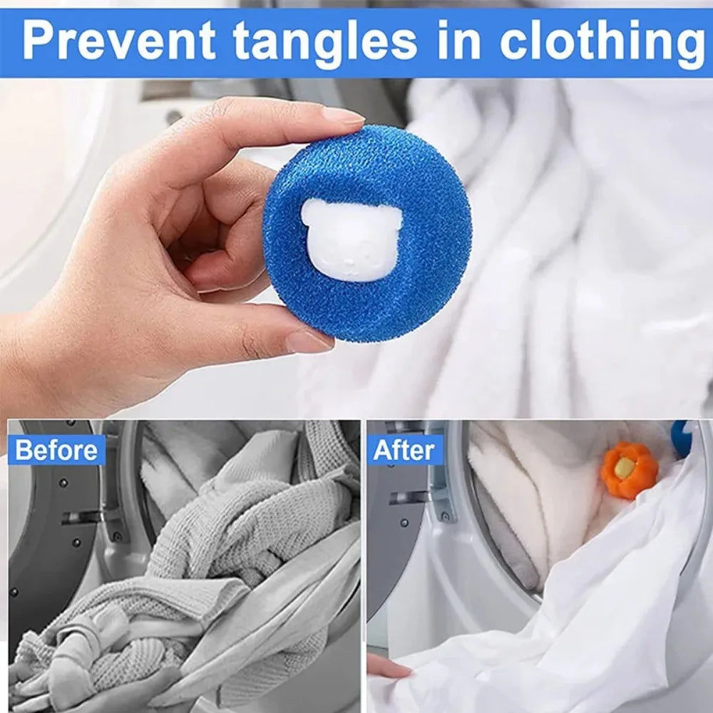 Laundry Balls Pet Hair Remover Reusable Washing Machine Lint Catcher Clothes Fluff Fur Cleaner Home Cleaning Tools