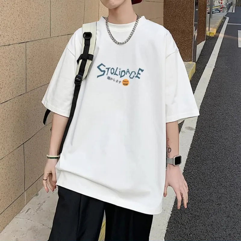 8XL Men Oversize Korean Fashion Loose American Love Puppet