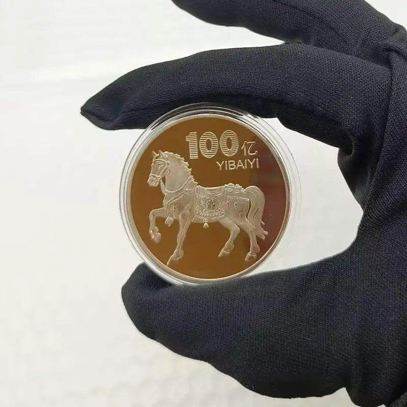 1PC  Metal Collection 2026 New Year Souvenir 40mm Chinese Coins Lucky Animal Horse Collectible Coins