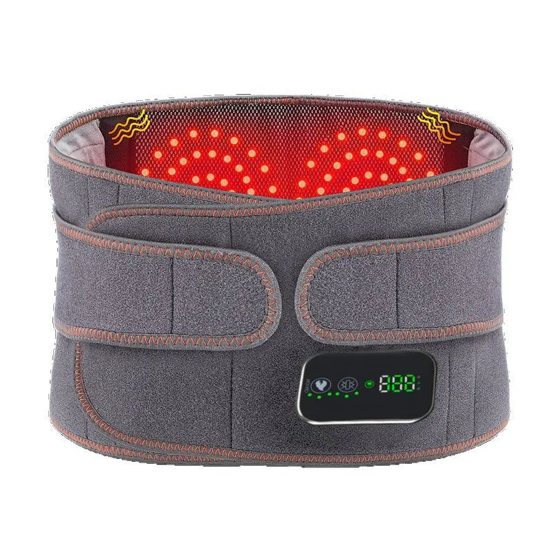 Red Light Heating Massage Waist Belt Rechargeable Lumbar Support