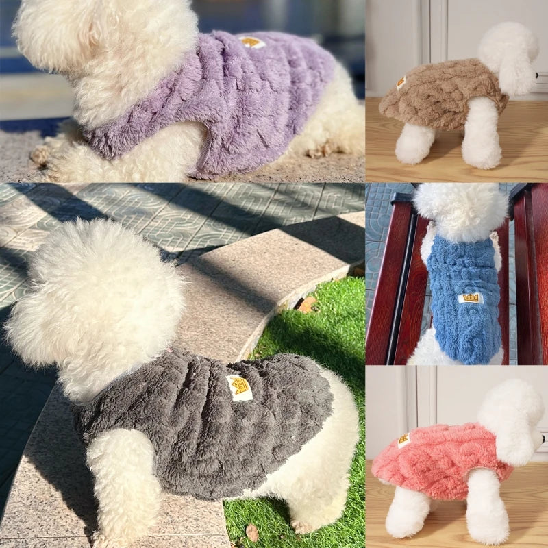 Dog Sweater for Small Dogs Winter Warm Solid Color Pet Sweater for Small Medium Dogs Dachshund Puppy Clothes Dog Supplies