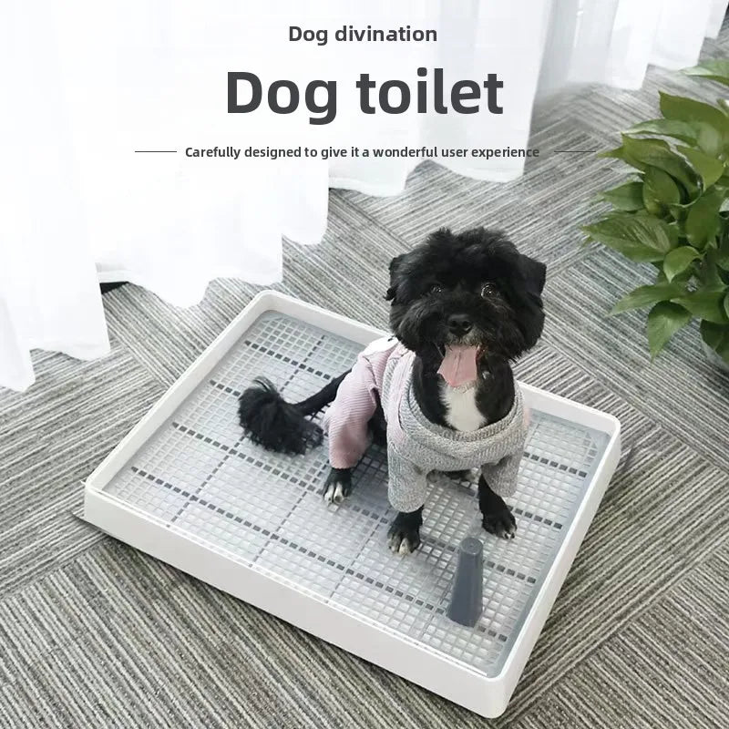 Dog Pee Tray Bedpan Indoor Simple Training Urinal Size Flat Grid With Column Pet Waste Toilet Pool For Dogs