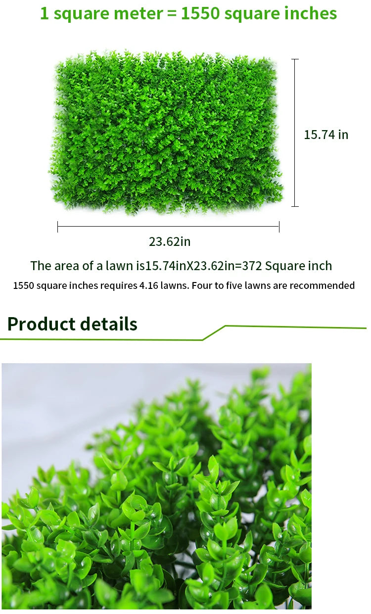 Grass Mat Green Artificial Moss Lawns Garden Turf Carpets Fake Sod Artificial Plant DIY Landscape Wedding Home Decor
