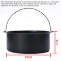8-inch Round Hand-Held Nonstick Thickening Carbon Steel Air Fryer Cake Basket Baking Mold Barrel Household Baking Accessories