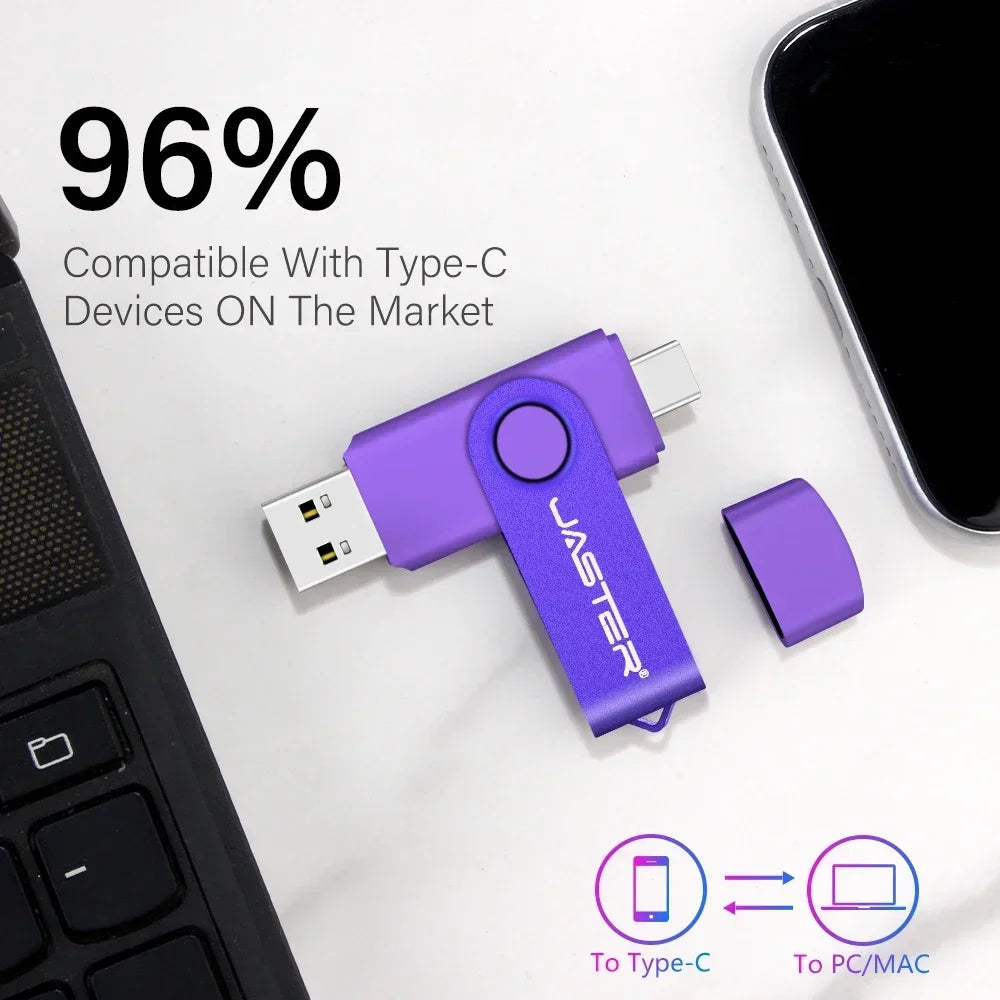 TYPE-C USB Flash Drive 128GB Real Capacity Pen Drive