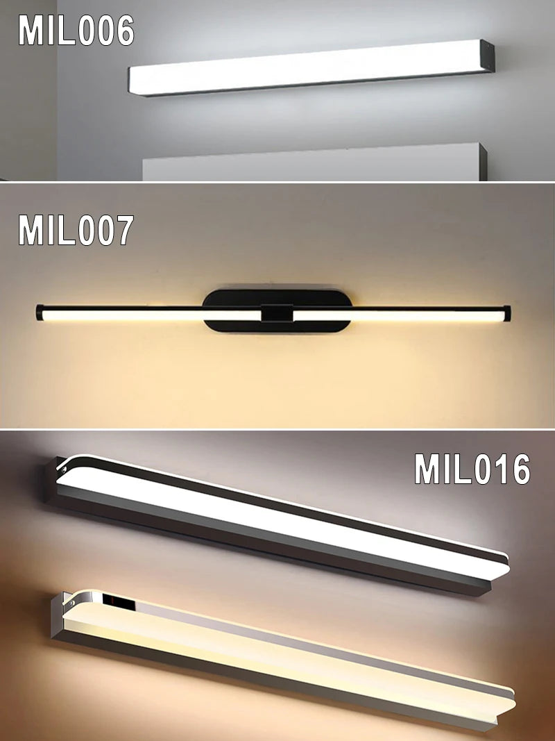 Modern Simplicity Fashion LED Wall Lamp Mirror Moisture Proof