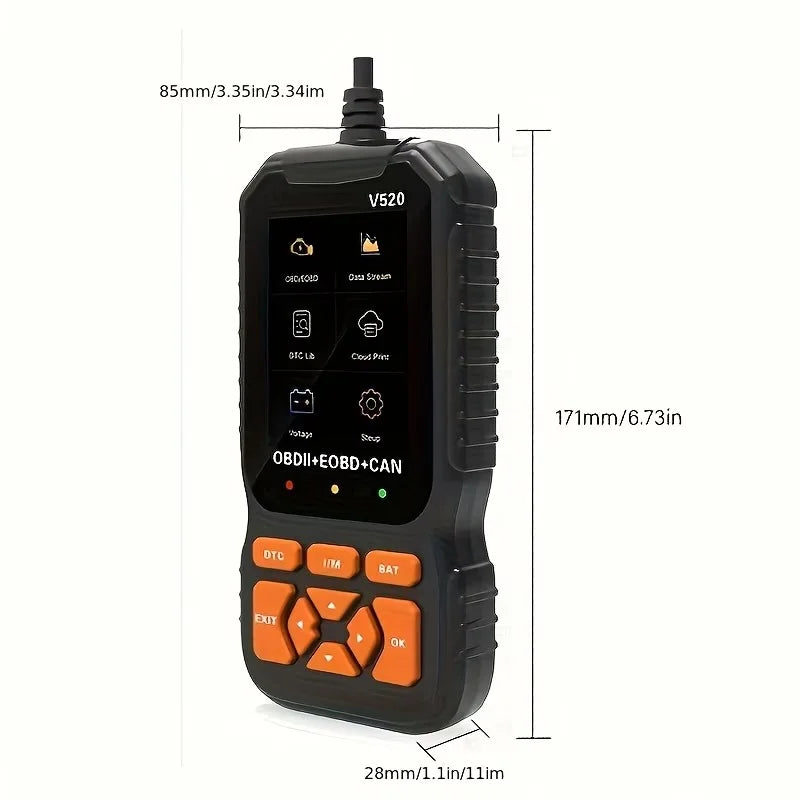 V520 OBD2 Car Diagnostic Scanner – All-in-one Diagnostic Tool