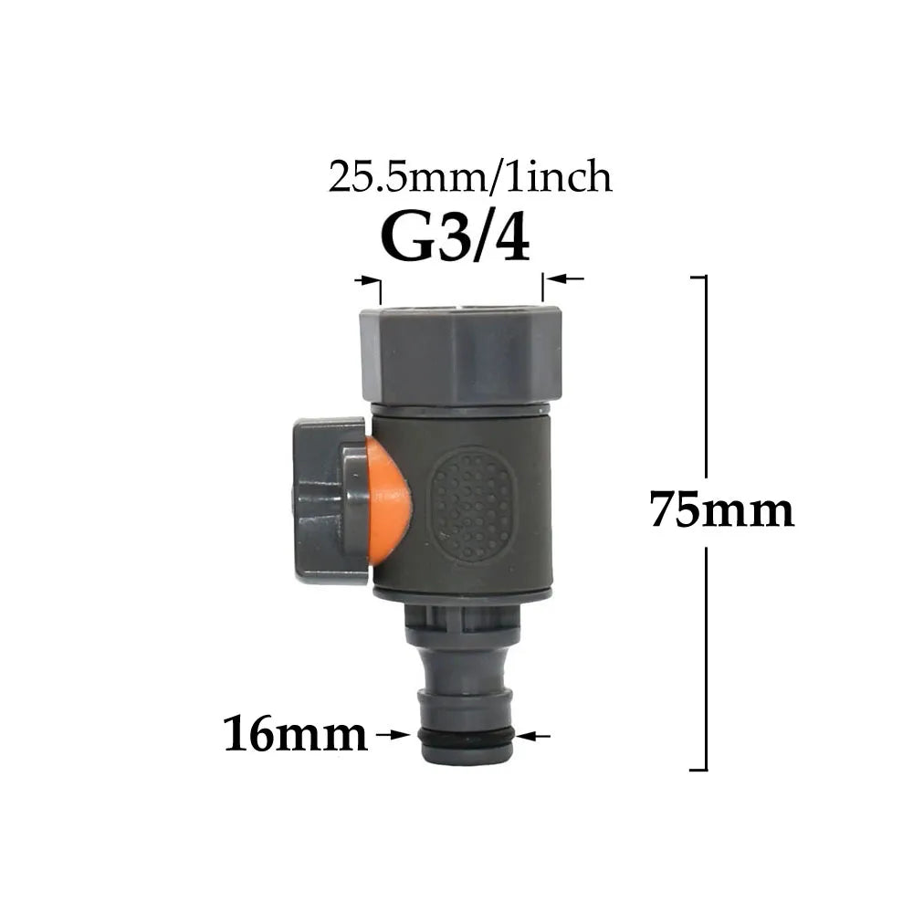 3/4 Male Female Tap Quick Connecter Nipple Garden Hose Thread Ball Valve Fittings Tubing Repair Watering Gun Adapter