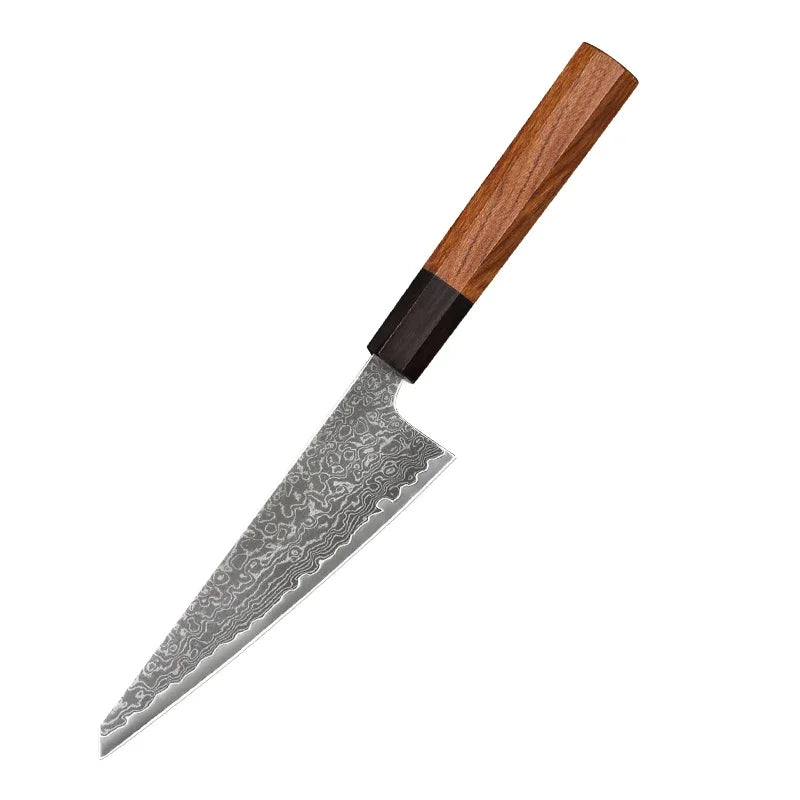 6" Japanese Honesuki Knife Hand Forged Damascus Steel Professional Kitchen Knives Chef Sharp Utility Boning Cooking Tools
