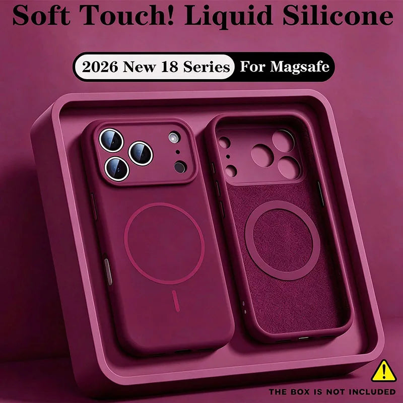 For Magsafe Liquid Silicone Phone Cases For iPhone 18