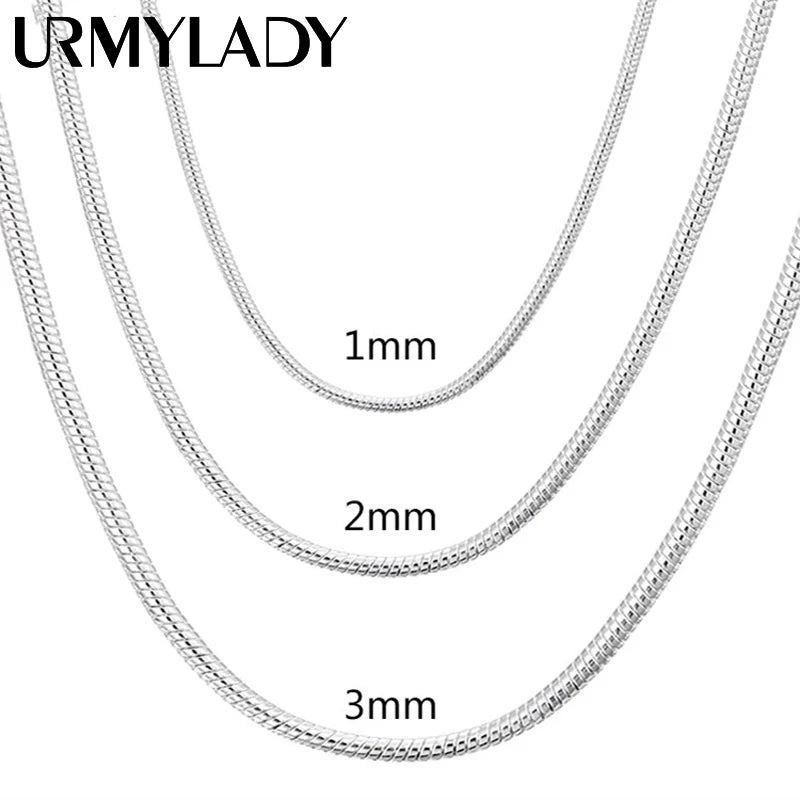 925 Sterling Silver Snake Chain Necklace