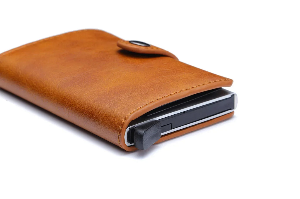 Rfid Visit Credit Card Holder Storage Luxury Small Smart Wallet Metal Business Cardholder Case Women Minimalist Walet for Men