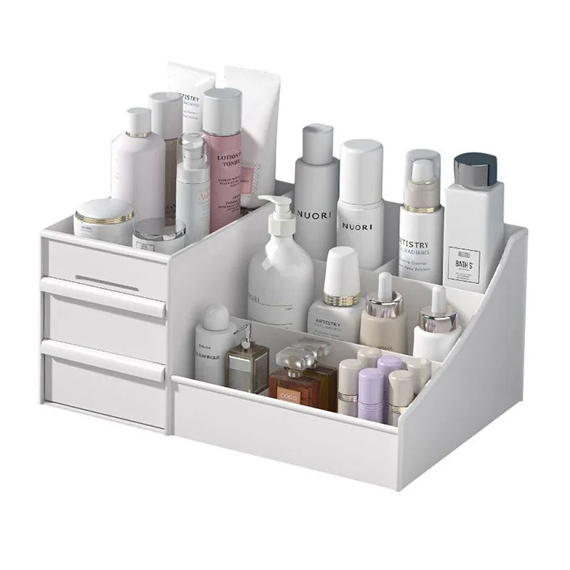 Plastic Drawer Style Makeup Storage Organizer Cosmetic Storage Box Classification Rack Bathroom Bedroom Desk Organizer