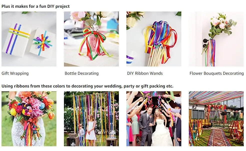10 Meters Grosgrain Ribbon Solid Fabric for Gift Wrapping Wedding Bows Decoration Hair Sewing Supplies DIY Crafts Accessories