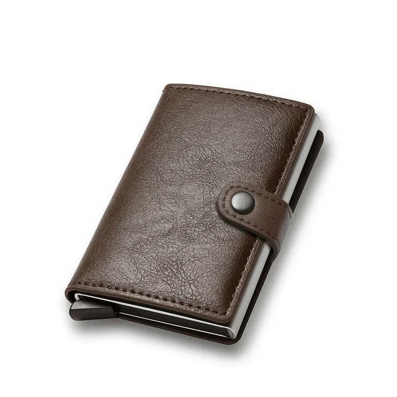 Rfid Carbon Fiber Credit Card Holder Wallet Money Bag Luxury Men Rfid Smart Metal Cardholder Case Slim Minimalist Wallet for Men