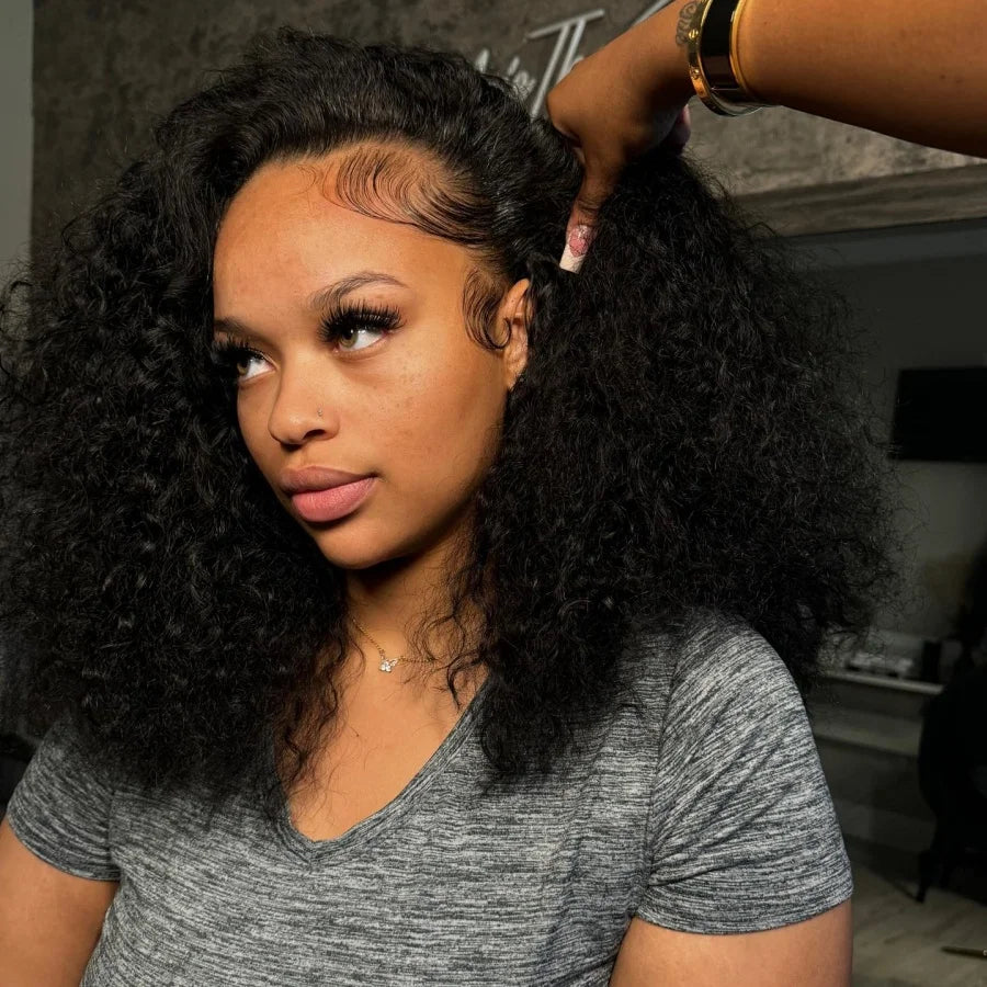 200% Density Short Curly Bob Lace Front Wig