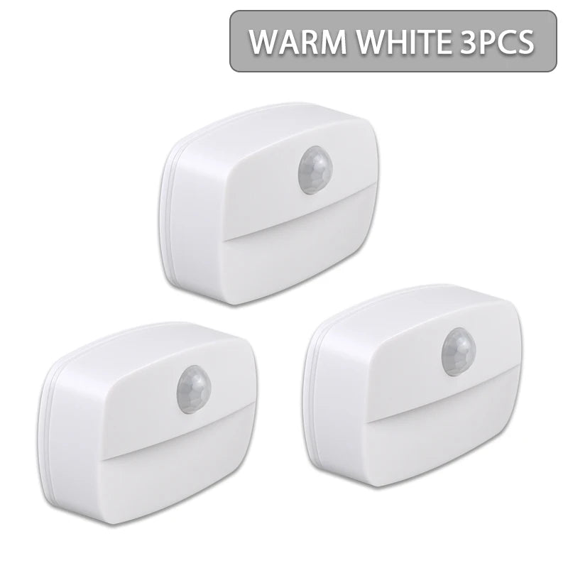 LED Night Light Motion Sensor Night Lamp Room Decor Lamp Bedside Led Lamp With EU Plug Led Lights For Closet Bedroom Home Decor