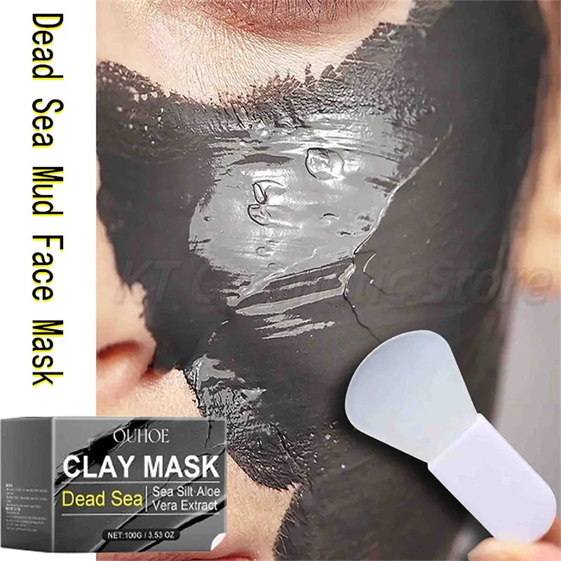 Dead Sea Mud Face Mask Deep Cleaning Pores Remove Blackheads Oil Control Moisturizing Brighten Smooth Skin Care Beauty Products