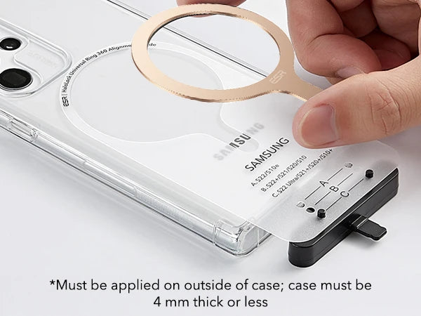 ESR for MagSafe Ring Magnet (HaloLock) Universal Magnetic Wireless Charger Kit for iPhone 17/16/15/14/13/12&Galaxy S26/25/24/23