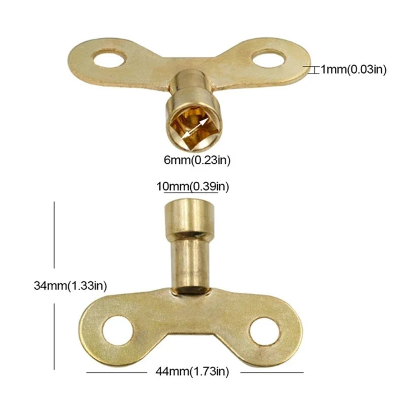 10/5/1pcs Plumbing Hole Tap Key Tap Square Radiator Valve