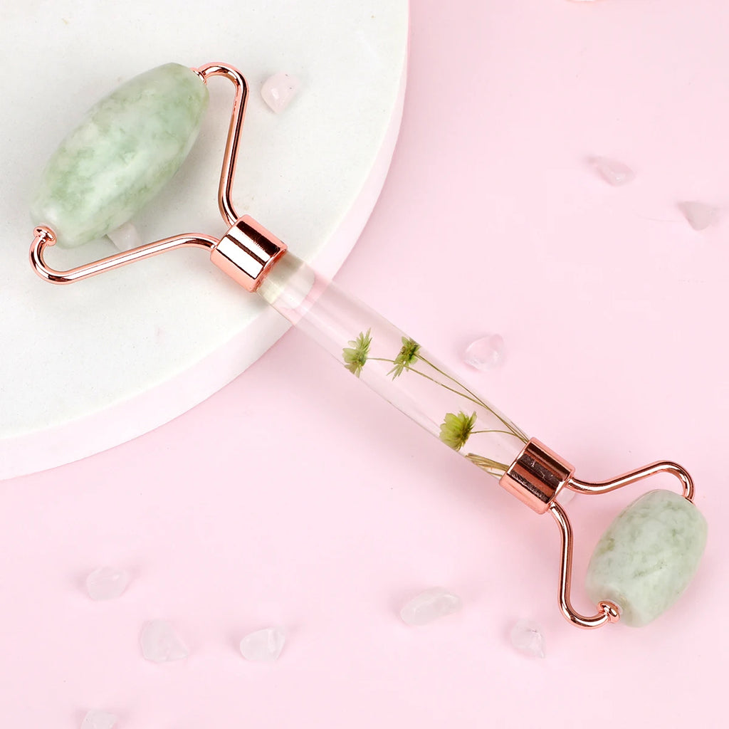 Natural Jade Roller Massager for Face Roller Face Massager Women Facial Beauty Skin Care Tools Body Relaxing Massager Good Gift