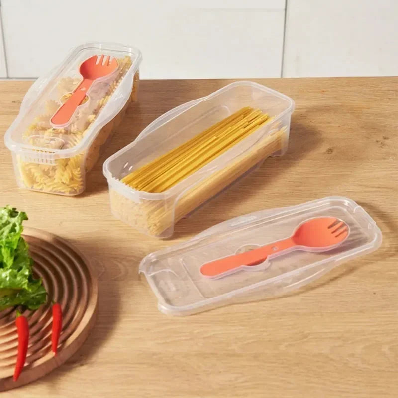 Microwave Pasta Cooking Box with Strainer Heat Resistant Pasta