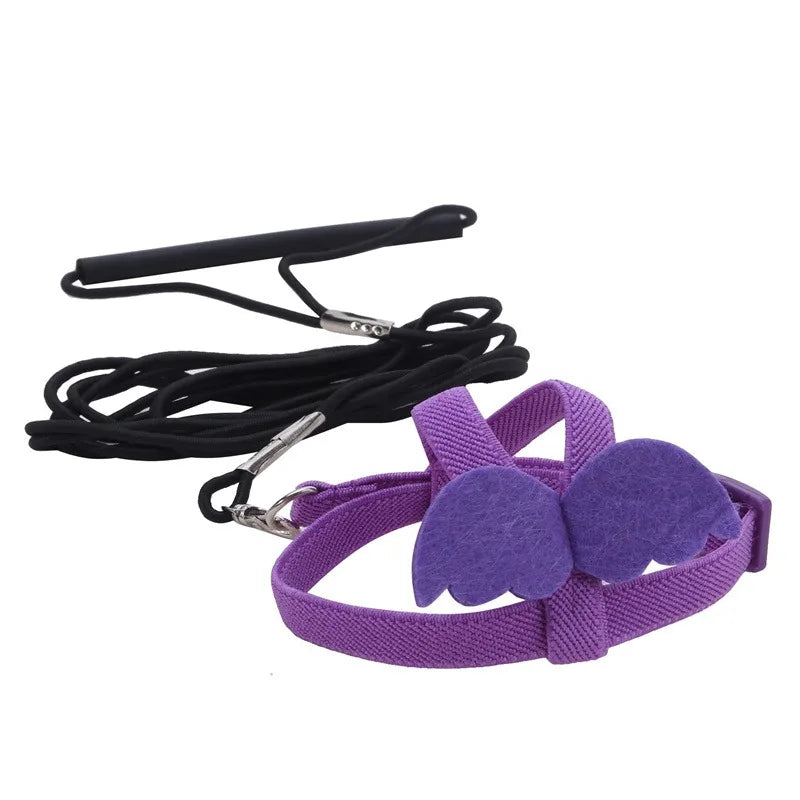 Adjustable Parrot Bird Harness Leash Set Anti-bite Training Harness Parrots Outdoor Flying Rope Cockatiel Small Birds Supplies
