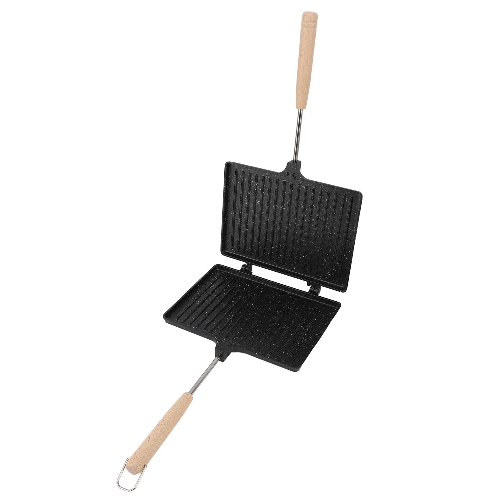 Hand Sandwich Maker Multifunctional Double Sided Prevent Stick Hand Toaster Sandwich Maker Frying Pan for Home Breakfast