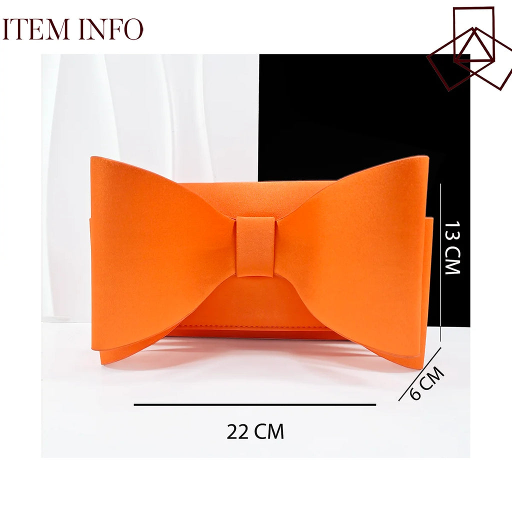Italian Design Large Butterfly Knot Bag with Opening High