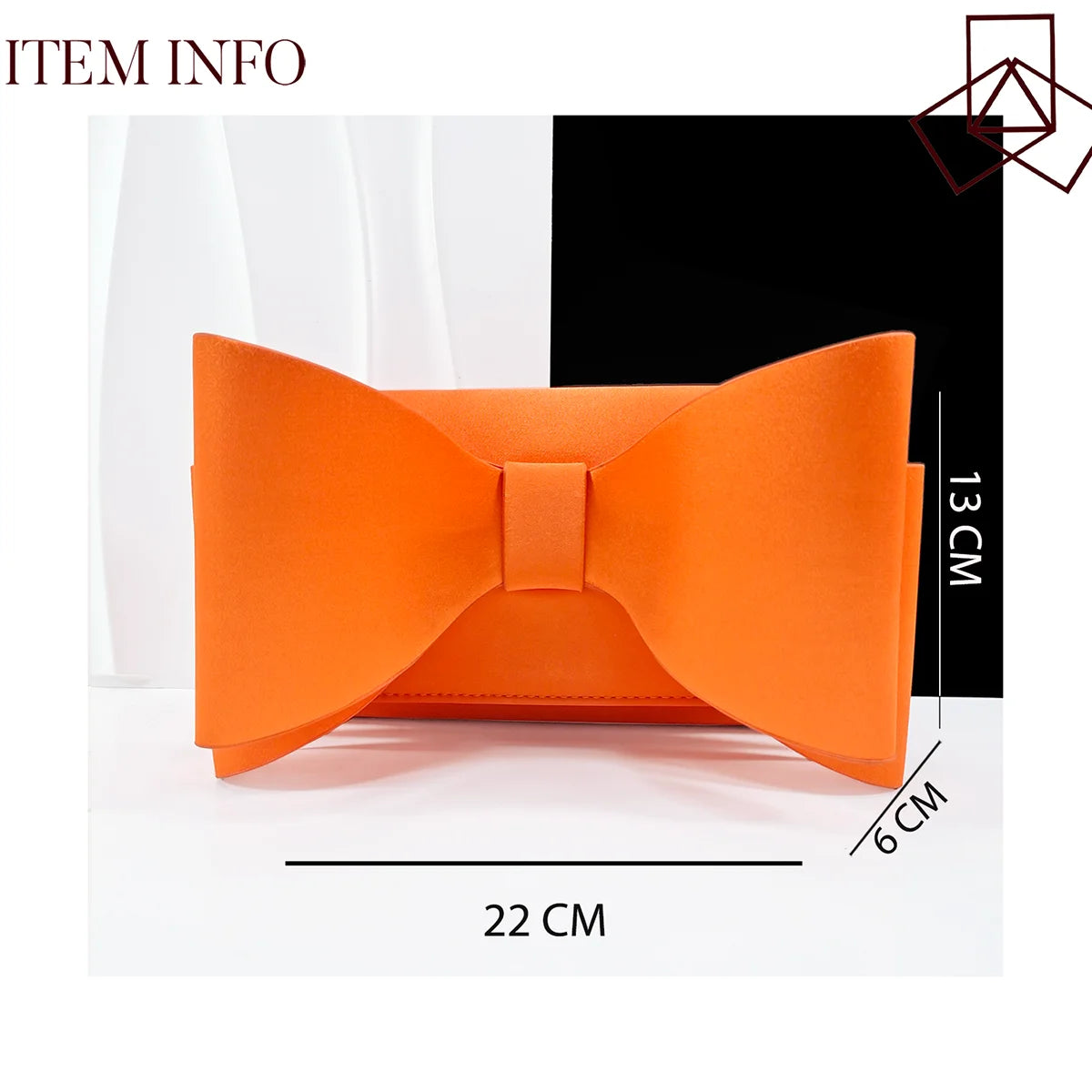 Italian Design Large Butterfly Knot Bag with Opening High