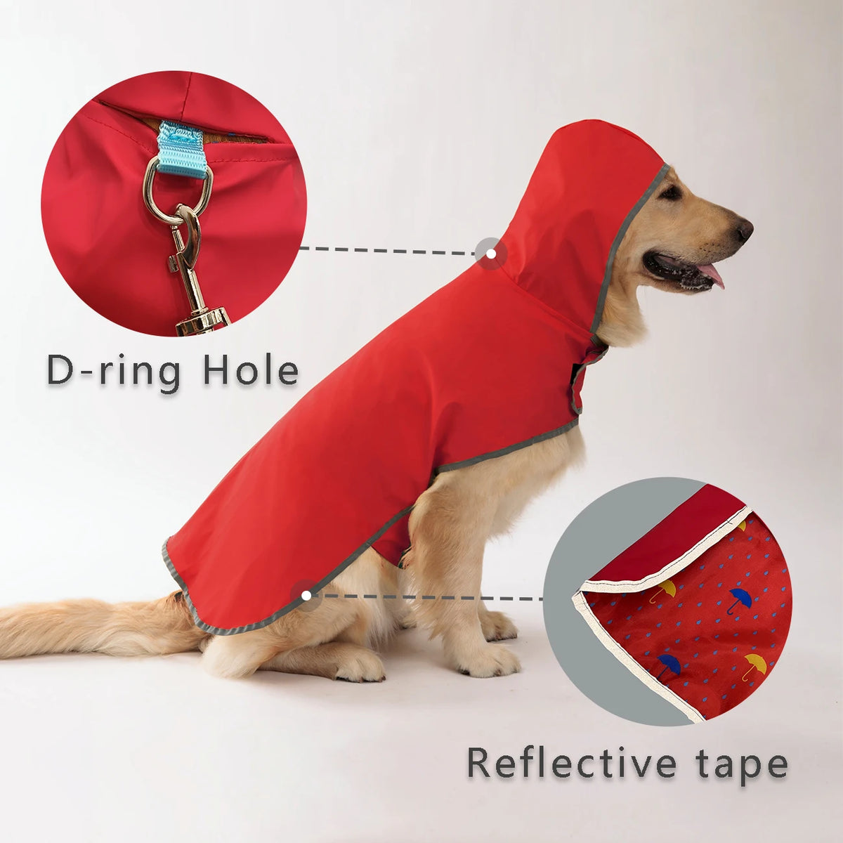 Keep Your Pup Dry &amp; Stylish: Double-layer Yellow Raincoat
