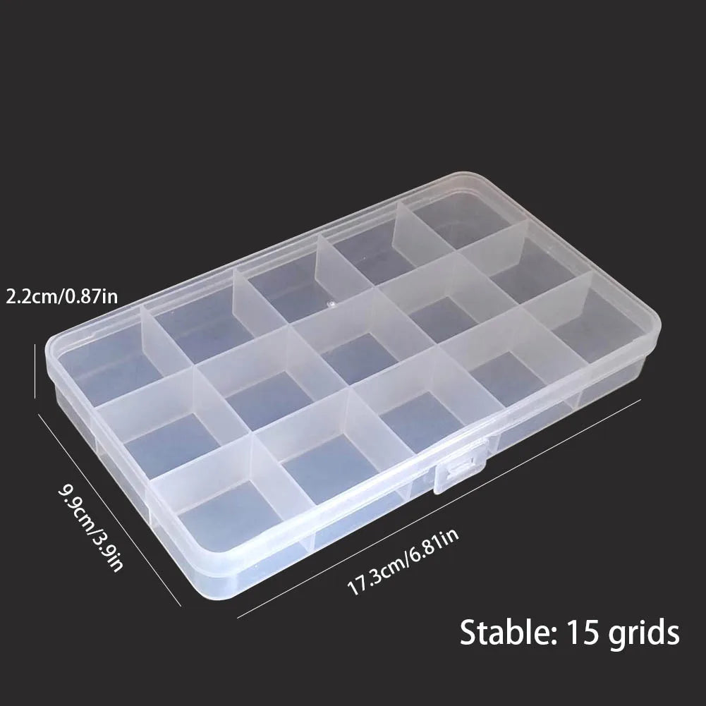 Multi Grids Plastic Detachable Storage Boxes Bins for Tools&Jewelry&Fishing Gear&Screw Desk Organizer cajas de madera